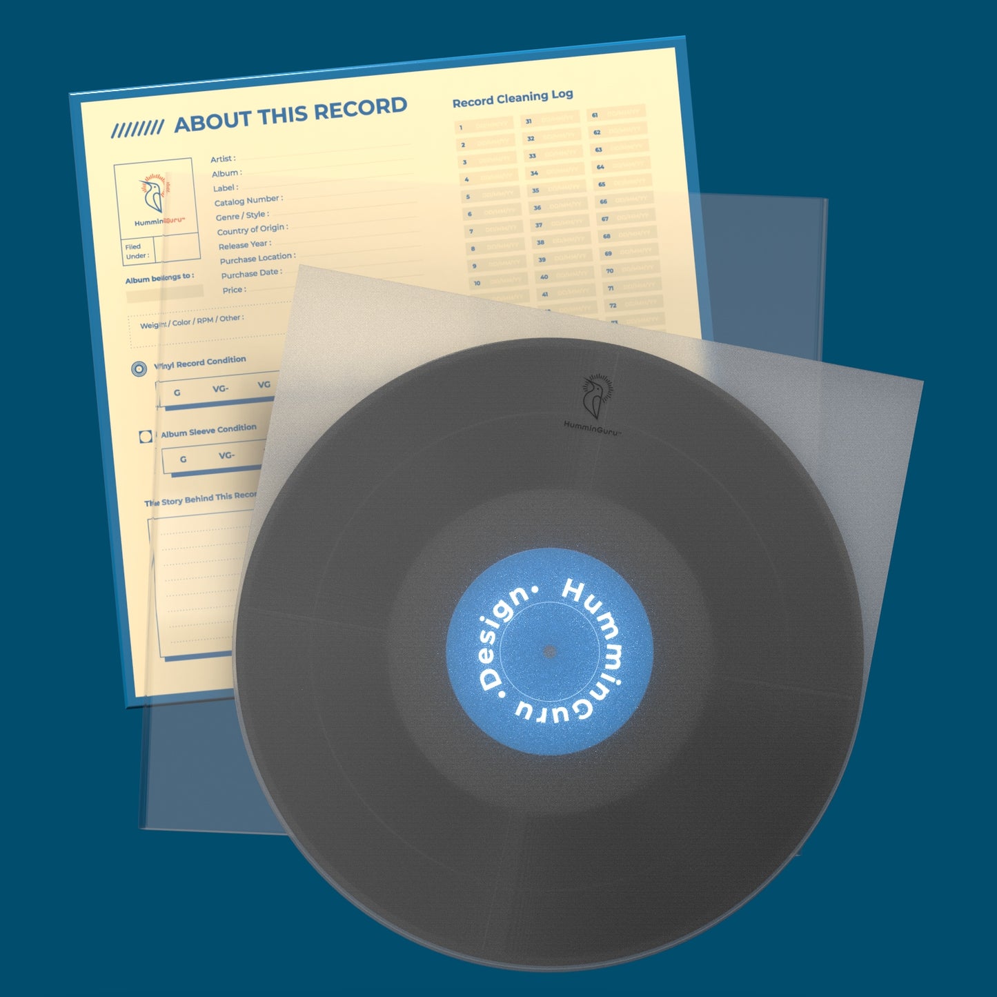 HumminGuru 12" Album Jacket (25 pack) - HumminGuru