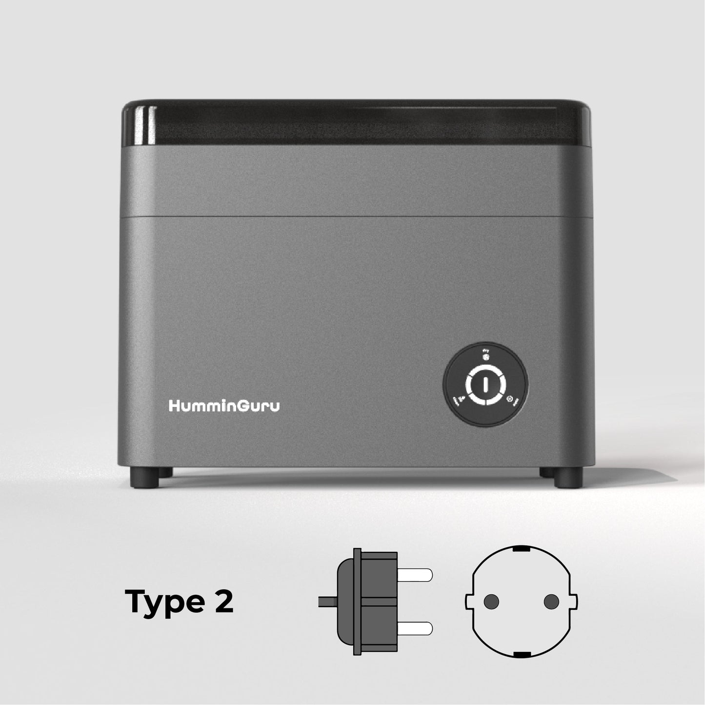 HumminGuru Ultrasonic Vinyl Record Cleaner (Dark Gray) - HumminGuru
