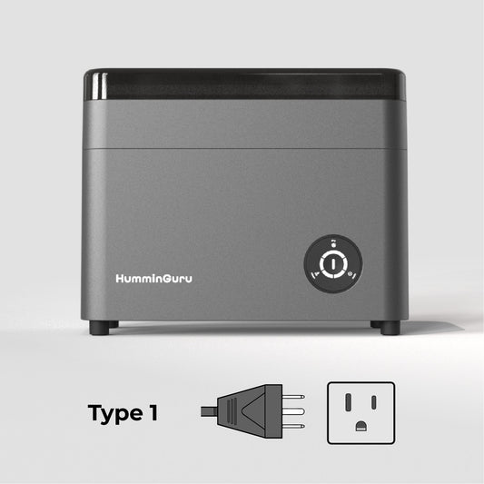 HumminGuru Ultrasonic Vinyl Record Cleaner (Dark Gray) - HumminGuru