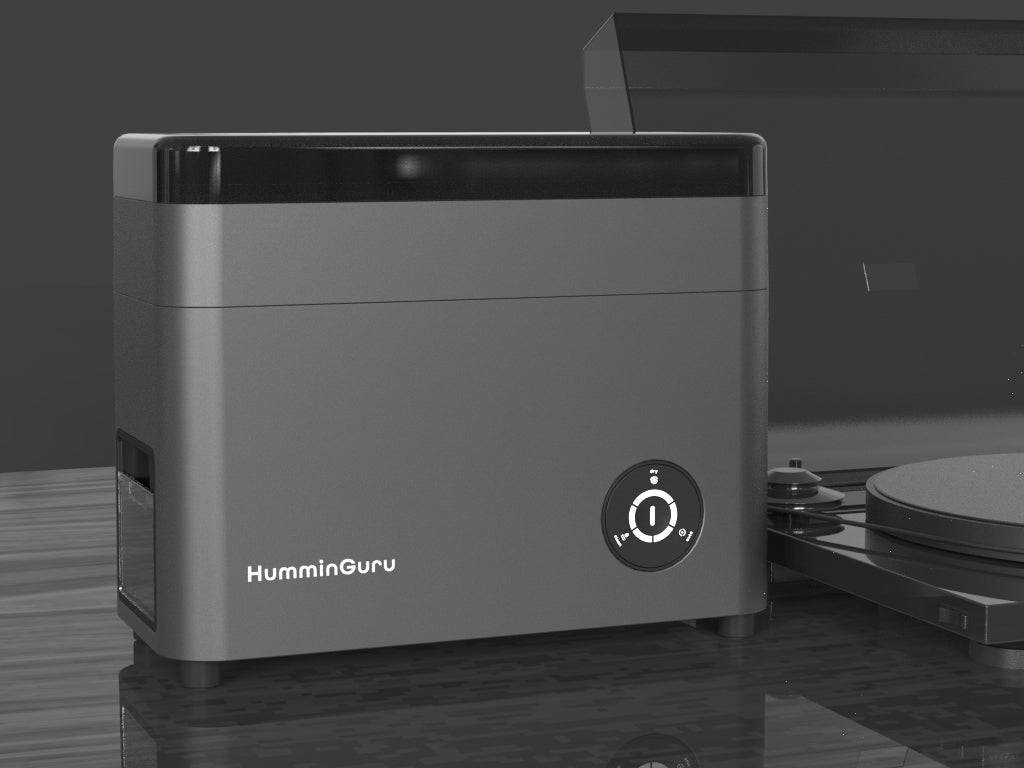 HumminGuru Ultrasonic Vinyl Record Cleaner (Dark Gray)