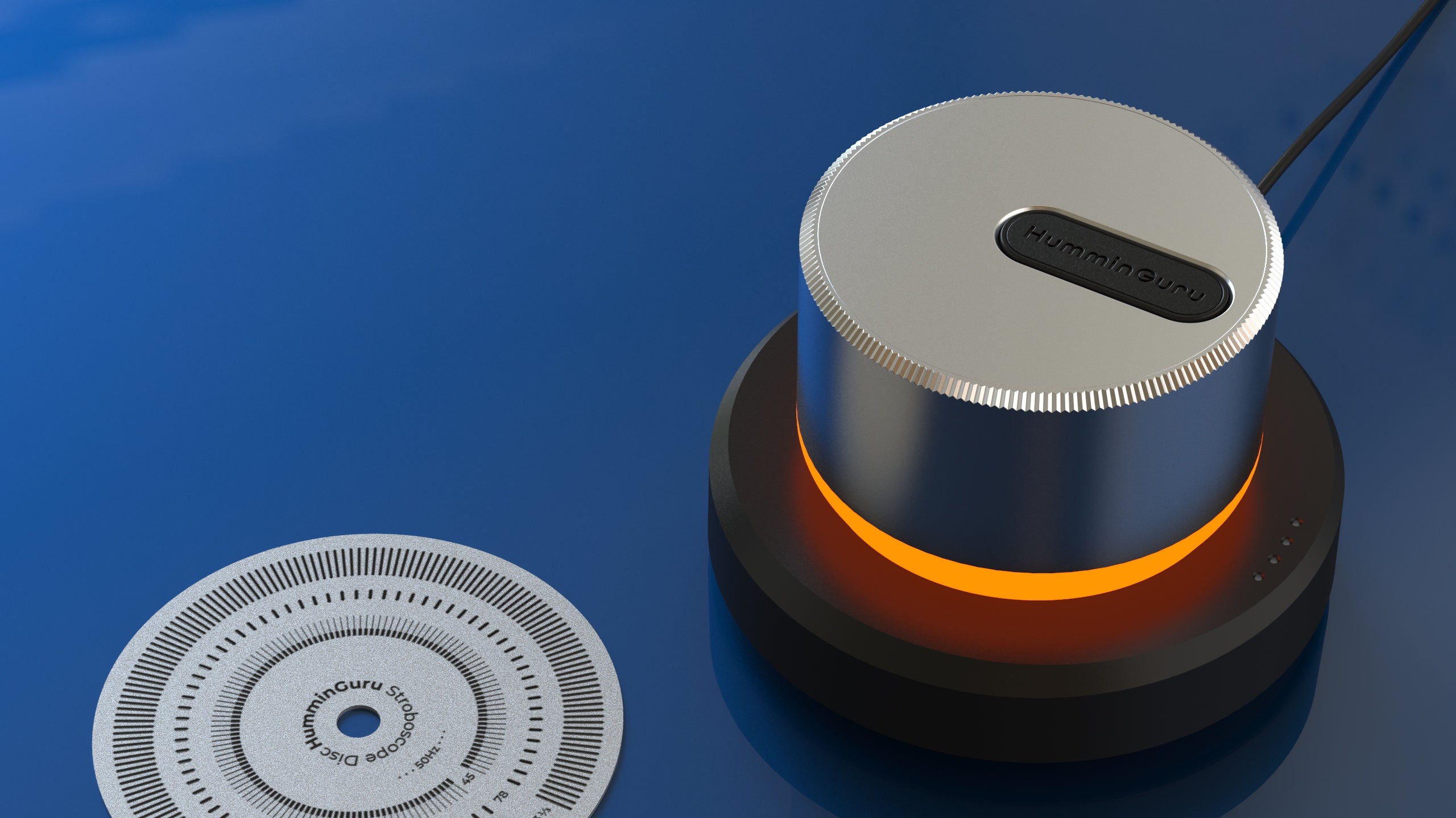 Round Shape Record Stabilizer for turntable with Ambient light and speed test